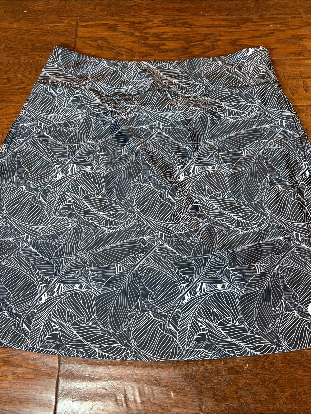 Moteepi Skort Skirt Golf Tennis Pickleball Travel Knee Length Large Black White